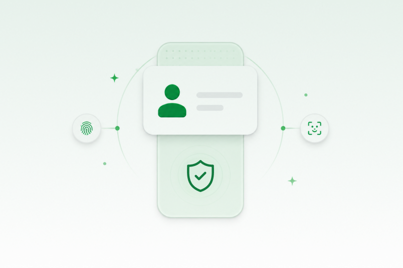 A verified ID protected on the phone